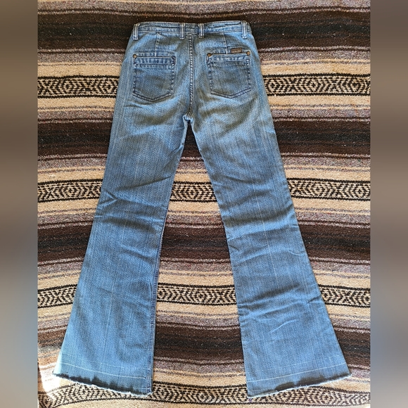 Rock Revolution long vintage style flare jeans Size 24 - Picture 6 of 9